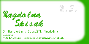 magdolna spisak business card